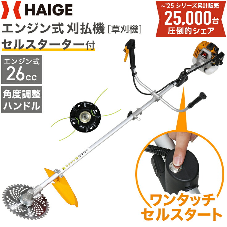 Mr.callway専用BIGM 草刈り機 BC260T イエロー Mr.callway専用BIGM 草刈り機 BC260T イエロー