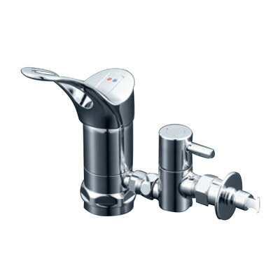 KVK:流し台用シングルレバー式混合栓用分岐金具 型式:ZK828GTU｜配管部品　店