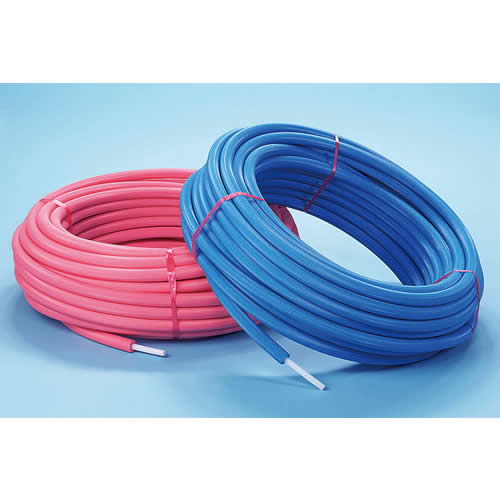 バクマ工業:保温材付パイプ(10mm厚) 型式:EPS-13B10W(60m巻)