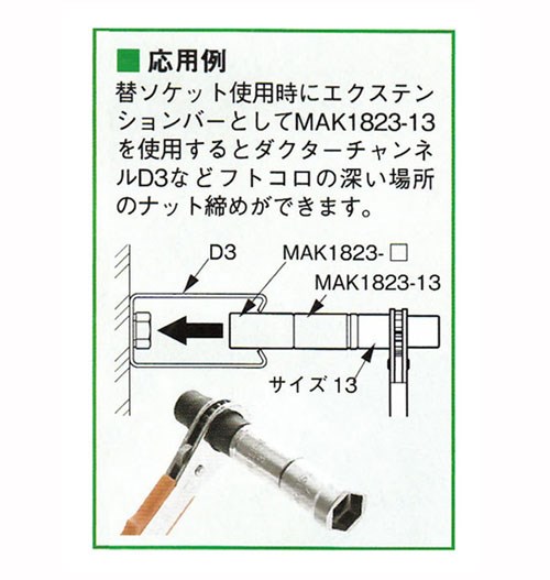 【楽天市場】ネグロス電工:ラチェットメガネレンチ 型式:MAK1823：配管部品 楽天市場店