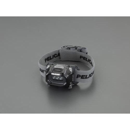 エスコ:［単4&times;3本］ ヘッドライト/LED(防爆構造/強・弱/黒) 型式:EA758WB-22｜配管部品　店