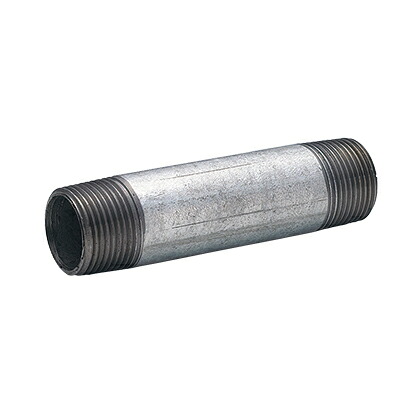 国内調達品:白・ロングニップル【15A~50A×400~長尺】 型式:GNiO-40A×1000|配管部品 店