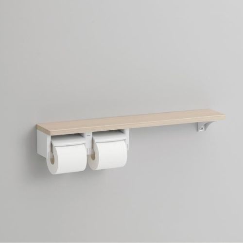 TOTO:木製手すり 棚タイプ 紙巻器 トイレットペーパーホルダートイレ アパート マンション 戸建て トイレアクセサリー 型式:YHB63NR＃EL