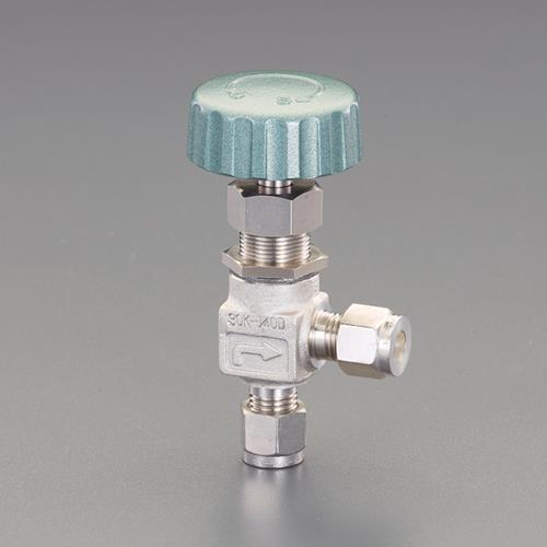エスコ (ESCO) EA470CN-402 1/4\" 針弁膜(一角型/ステンレス鋼製) EA470CN-402"