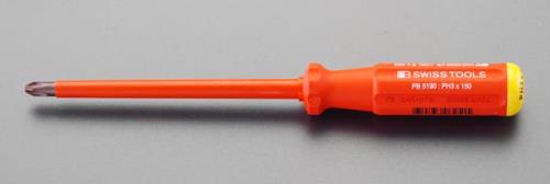 エスコ (ESCO) EA560PL-1 #1 x 80mm [+]ﾄﾞﾗｲﾊﾞｰ(絶縁) EA560PL-1 【4個セット】