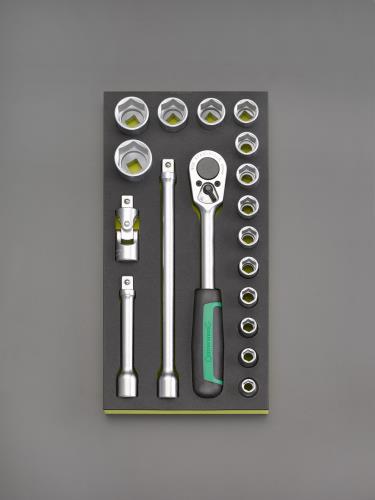【SALE価格】エスコ (ESCO) EA612TA-20 1/2\"DR ソケットレンチセット EA612TA-20