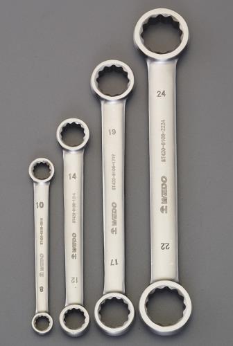 【SALE価格】エスコ (ESCO) EA616BS-100 4本組/8-24mm 両口メガネレンチ(ステンレス製) EA616BS-100