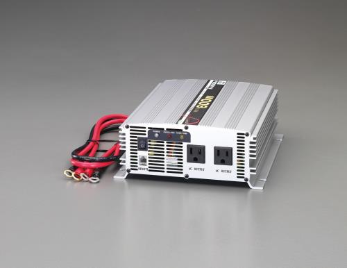 【SALE価格】エスコ (ESCO) EA812JD-6B DC24V→AC100V/ 560W 正弦波インバーター EA812JD-6B
