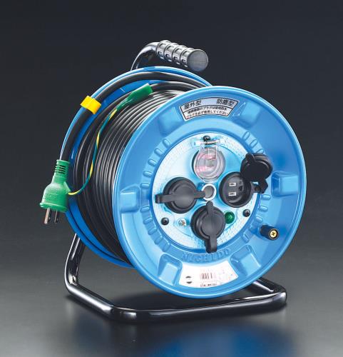 【SALE通貨価値】エスコ (ESCO) EA815FA-3 AC125V/22A/30m 吊りひも木管(防雨型/ブレーカー付) EA815FA-3