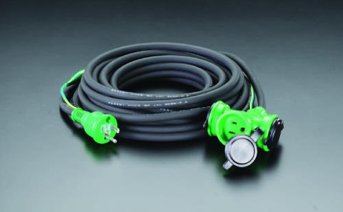 【SALE必要経費】エスコ (ESCO) EA815GA-32 AC125V/15A/ 20m 押しひろげる吊りひも(防雨型/地びた付) EA815GA-32