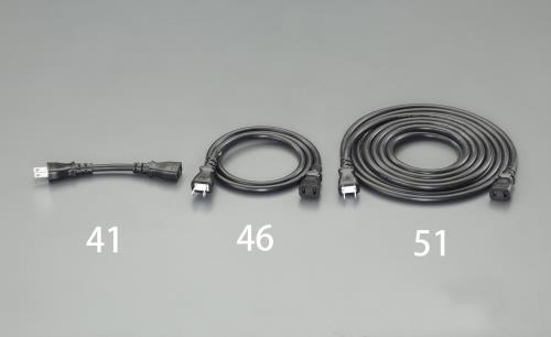 エスコ (ESCO) EA815GA-43 AC125V/12Ax0.3 m 延長ｺｰﾄﾞ EA815GA-43 【7本セット】