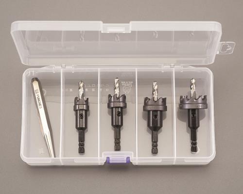 エスコ (ESCO) 16-30mm ホールソーセット(六角軸 Co-HSS) EA824HT-1