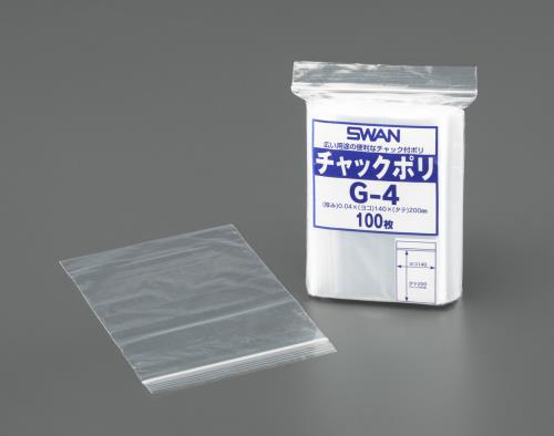 エスコ (ESCO) EA944CS-51 60x 85mm ﾎﾟﾘ袋(ﾁｬｯｸ付/300枚) EA944CS-51 【11束セット】