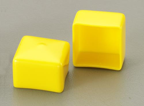 エスコ (ESCO) EA983FN-125Y 125x125x70mm 角型保護ｷｬｯﾌﾟ(ｲｴﾛｰ/2個) EA983FN-125Y 【2pkセット】