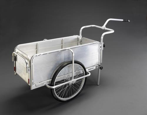 【SALE価格】エスコ (ESCO) EA520AH-1 1250x670mm リヤカー(折畳式・自転車接続型) EA520AH-1