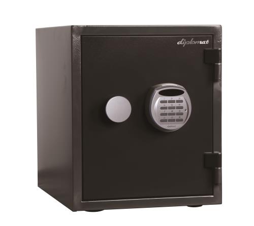 【SALE価格】エスコ (ESCO) EA961KD-22 352x467x 420mm 耐水・耐火金庫(黒) EA961KD-22