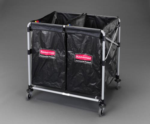 【SALE必要経費】エスコ (ESCO) EA995AA-216 612x907x864粍/150L+150L 砂ぼこり手押し車 EA995AA-216
