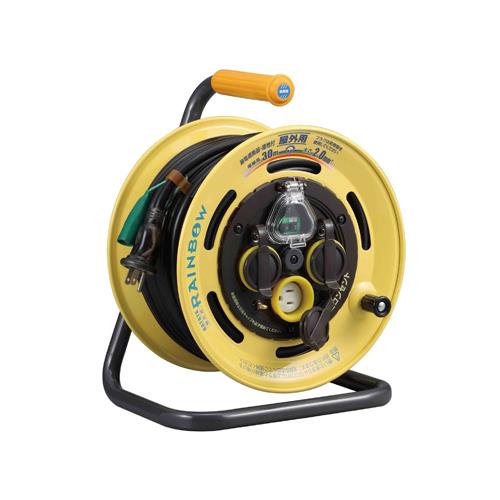 【SALE価格】エスコ (ESCO) EA815BF-7 AC125V/15A/30m コードリール(防雨・漏電遮断器付 EA815BF-7
