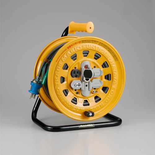 【SALE価格】エスコ (ESCO) EA815D-20 AC125V/15A/20m コードリール(漏電遮断付) EA815D-20