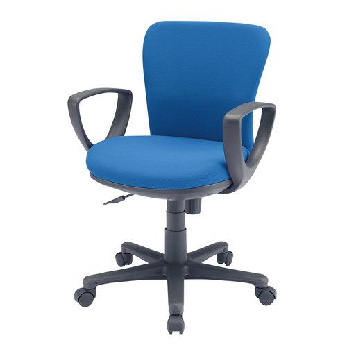 【SALE価格】エスコ (ESCO) EA956XC-63A ビジネスチェアー(ブルー) EA956XC-63A