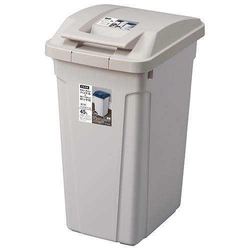 エスコ (ESCO) EA995AA-154 45L ﾀﾞｽﾄﾎﾞｯｸｽ(ﾊﾝﾄﾞﾙ付/ｸﾞﾚ-) EA995AA-154 【2個セット】