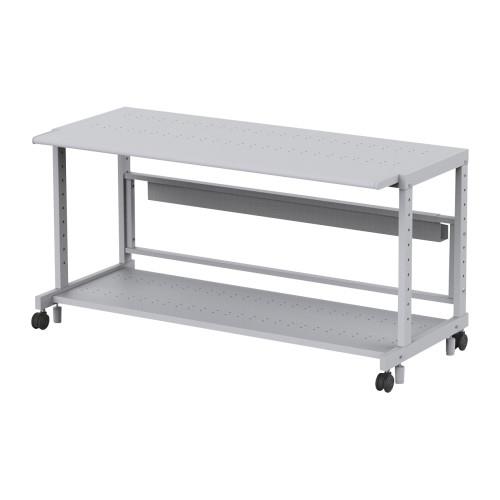 【SALE価格】エスコ (ESCO) EA954HC-595 1418x620x700mm パソコンラック(ロータイプ) EA954HC-595