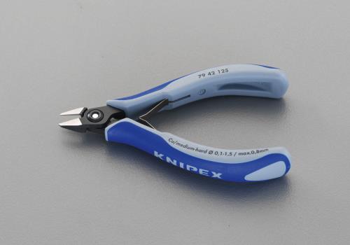 エスコ (ESCO) EA535KG-6 125mm 精密用ニッパー(グリップ・バネ付) EA535KG-6