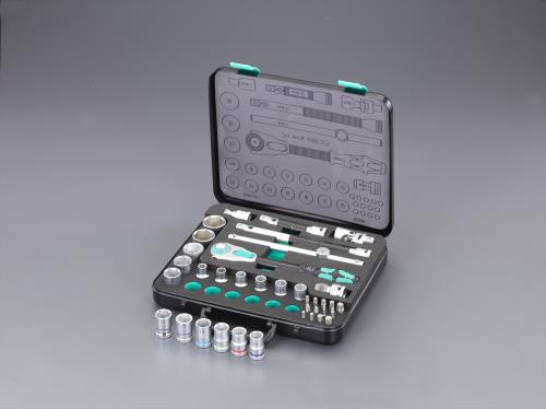 【SALE価格】エスコ (ESCO) EA617AM-200 1/2"DR ソケットレンチセット(ZYKLOP) EA617AM-200｜配管材料プロ トキワ