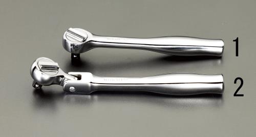 【SALE必要経費】エスコ (ESCO) EA618VE-2 1/4\"DR/140粍 ラチェットハンドル(首商い口印字機) EA618VE-2"