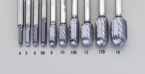 エスコ (ESCO) EA819VB-10 10x19mm/6mm軸 [Coated]超硬ﾊﾞｰ EA819VB-10 【2本セット】