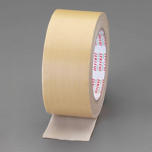 エスコ (ESCO) EA944NA-50A 50mmx25m 布粘着ﾃｰﾌﾟ(再生PET繊維) EA944NA-50A 【9巻セット】