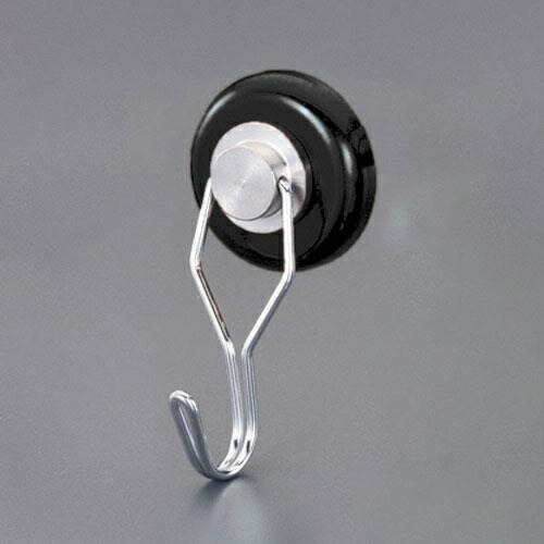 エスコ (ESCO) EA781ET-81A φ36mm/40kg ﾏｸﾞﾈｯﾄﾌｯｸ(ｽｲﾍﾞﾙ式/黒) EA781ET-81A 【3個セット】