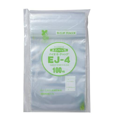 エスコ (ESCO) EA944CJ-240 340x240mm ﾎﾟﾘ袋(環境対応型) ﾁｬｯｸ付100枚 EA944CJ-240 【3pkセット】