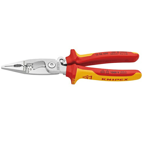 KNIPEX(クニペックス) 不成立エレクトロプライヤースプリング付 (SB) ( 1396-200SB )
