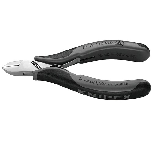 KNIPEX(クニペックス) エレクトロニクスニッパー ( 7712-115ESDSB )