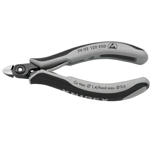 KNIPEX(クニペックス) エレクトロニクスニッパー ( 7902-120ESD )