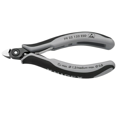 KNIPEX(クニペックス) エレクトロニクスニッパー ( 7922-120ESD )