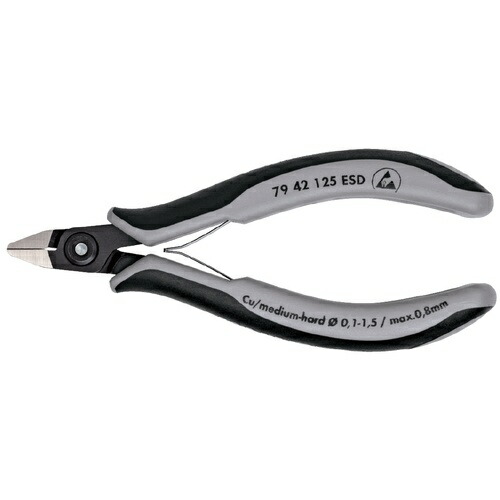 KNIPEX(クニペックス) エレクトロニクスニッパー ( 7942-125ESD ) 9,730円