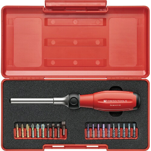 PB SWISS TOOLS ツイはやりっ子 ラチェットドライバーセット ( 38510.R-100Set ) DIY・工具-花・ガーデン・DIY-その他