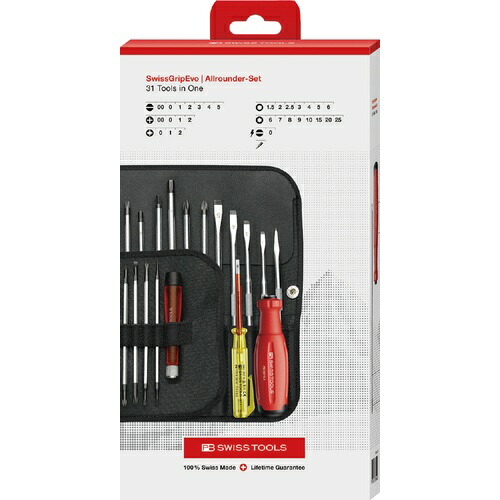 PB SWISS TOOLS オールラウンダ差替式ドライバーセットBOX ( 38515.LEDCBB )