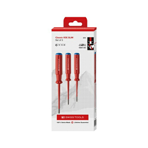 PB SWISS TOOLS エレクトロ絶縁スリムドライバーセット(BOX) ( 5549.SLCBB )