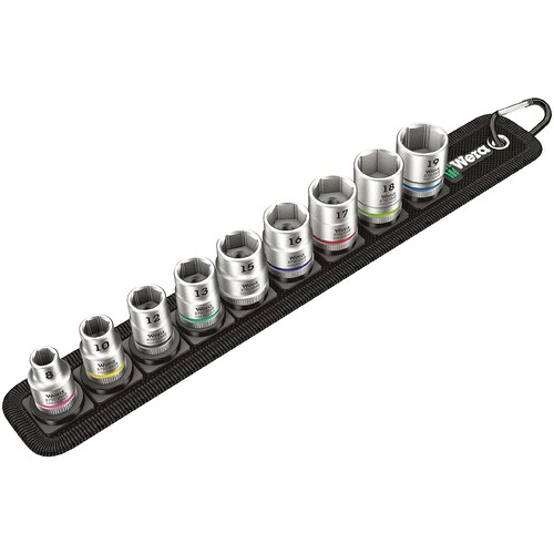 WERA(ベラ) ZYKLOP 3/8” ソケットベルトセット HF 9点入 ( 003973 )