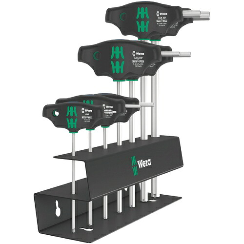 WERA(ベラ) T型ドライバーセット(Hex) HF ラック付 7点入 ( 023453 )