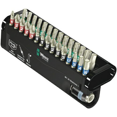 WERA(ベラ) ビットチェック ステンレス (+/PZ/TX) 30点入 ( 071109 )