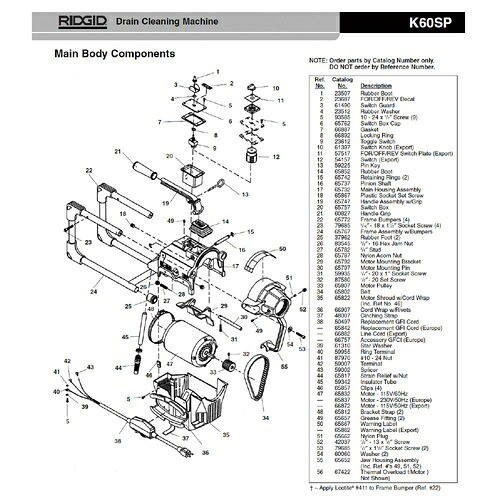 RIDGID(リジッド) スイッチ F/K-75, K-150- ( 23612 )
