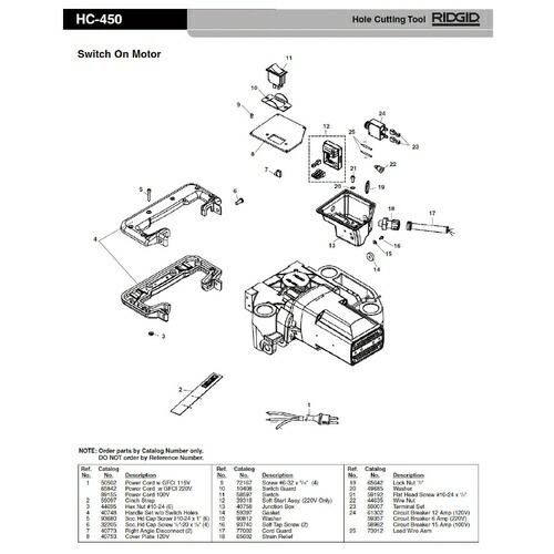 RIDGID(リジッド) サーキット ブレーカー 15AMP F/HC-450 ( 58962 )