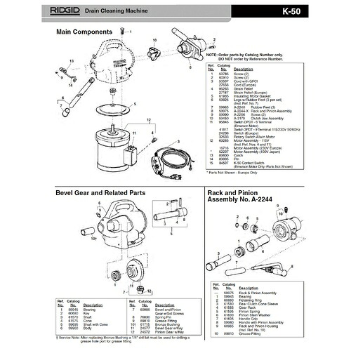 RIDGID(リジッド) A-1876 立て坑、玉蜀黍 F/K-50 ( 59695 )