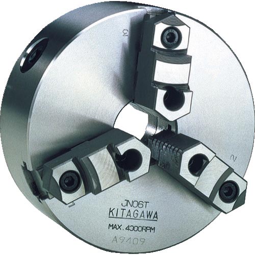 北川 ( 北川鉄工所 ) スクロールチャック チャック外径165mm ( JN06T (ﾌﾗﾝｼﾞｶﾞﾀ 165MM) )