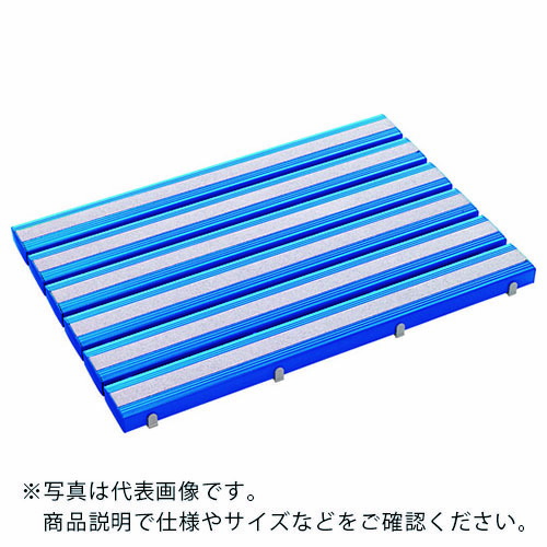 テラモト 抗菌上滑り打ちきり安全性のあるスノコ(為し遂げる品)600×1800粍 青 ( MR-098-445-3 )