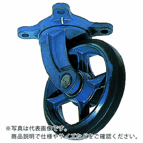 KYOMACHI ( 京町産業車輌 ) 鋳物製自在金具付ゴム車輪150MM ( AJ-150 )